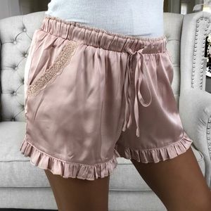 ✨CCO SALE•REPOSH✨ekAttire Siesta Rose Satin Shorts